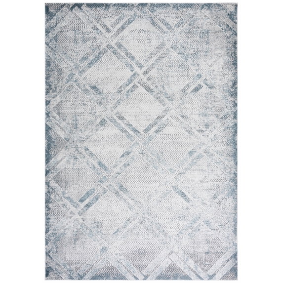SAFAVIEH Vogue Warwick Geometric Area Rug, Grey/Blue, 4' x 6'