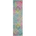 thumbnail image 1 of SAFAVIEH Watercolor Edna Abstract Colorful Runner Rug, Ivory/Fuchsia, 2'3" x 8', 1 of 6