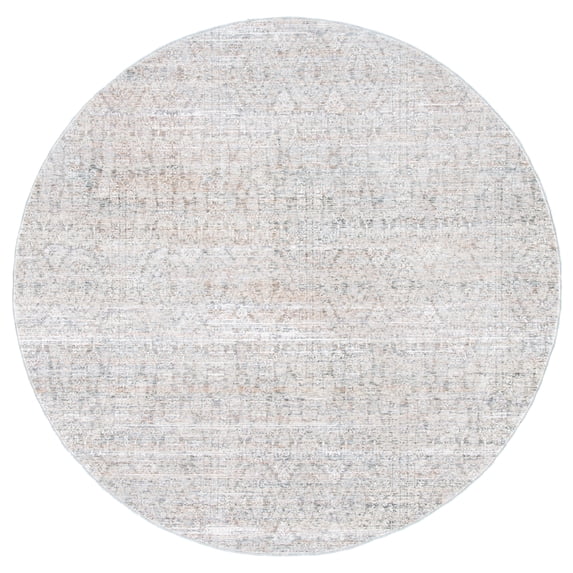 SAFAVIEH Webster Leighton Abstract Area Rug, Grey/Beige, 6'7" x 6'7" Round