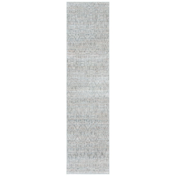SAFAVIEH Webster Leighton Abstract Runner Rug, Grey/Beige, 2'6" x 10'