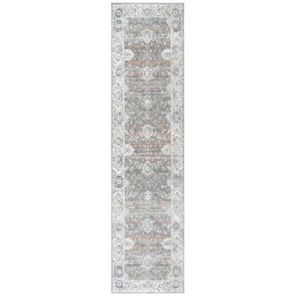SAFAVIEH Webster Neofit Abstract Runner Rug, Grey/Beige, 2'6" x 10'