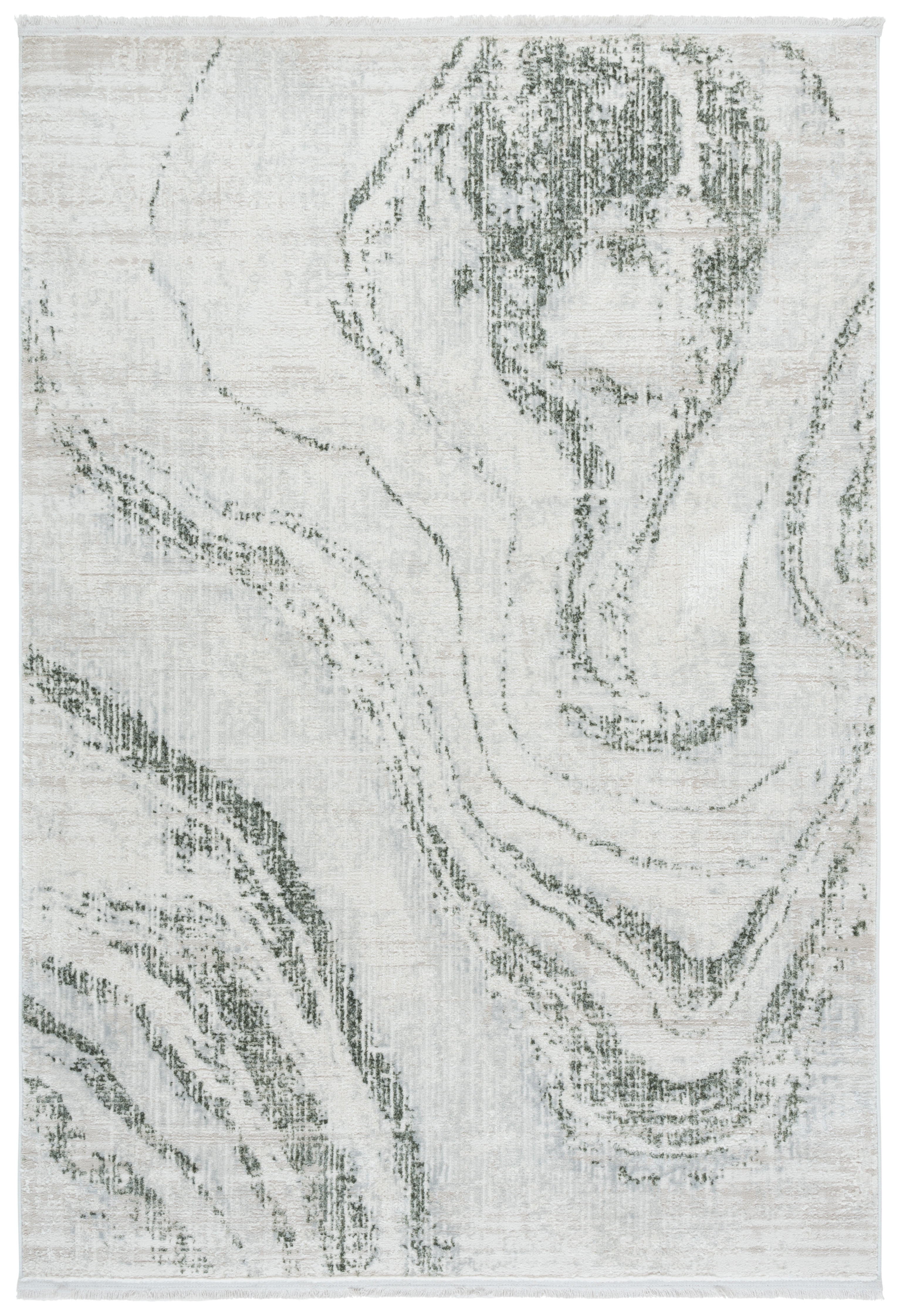 SAFAVIEH Whisper Azalea Abstract Area Rug, Green/Ivory, 4' x 6'