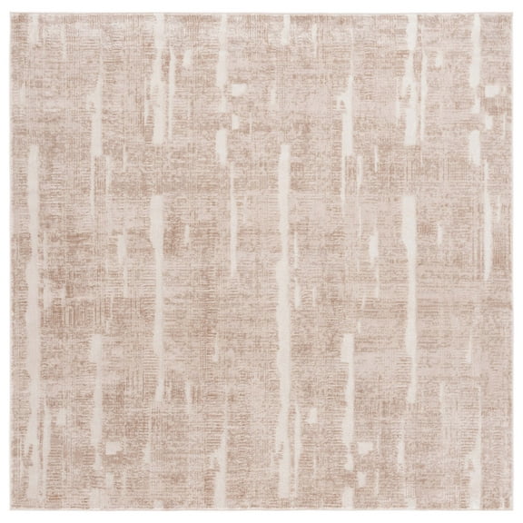 SAFAVIEH Whisper Gulden Abstract Area Rug, Beige/Light Beige, 6'7" x 6'7" Square