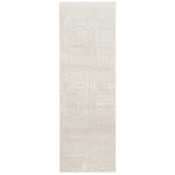 SAFAVIEH Whisper Theobald Abstract Runner Rug, Beige, 2'6" x 8'