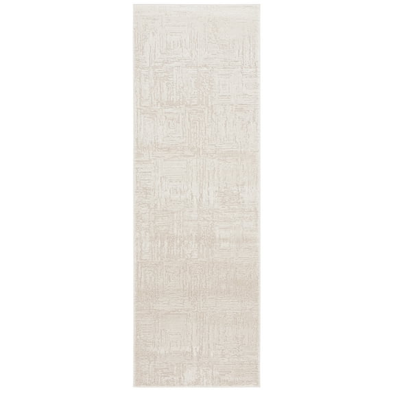 SAFAVIEH Whisper Theobald Abstract Runner Rug, Beige, 2'6" x 8'