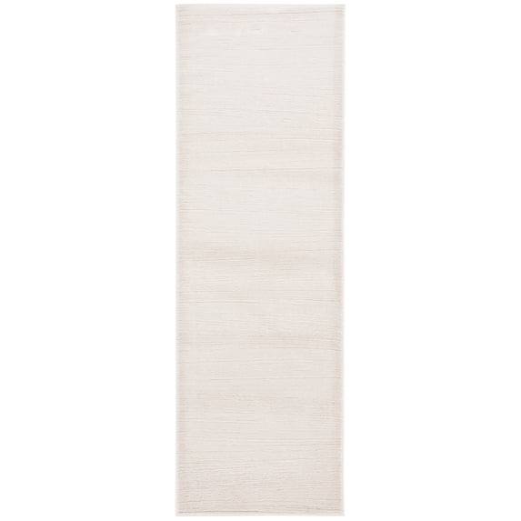 SAFAVIEH Whisper Timotha Striped Runner Rug, Ivory/Taupe, 2'6" x 8'