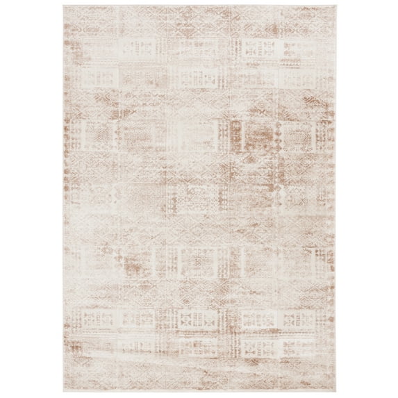 SAFAVIEH Whisper Wendell Abstract Area Rug, Beige/Light Beige, 9' x 12'