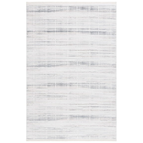 SAFAVIEH Whisper Zelma Modern Area Rug, Ivory/Grey, 5'3" x 7'6"