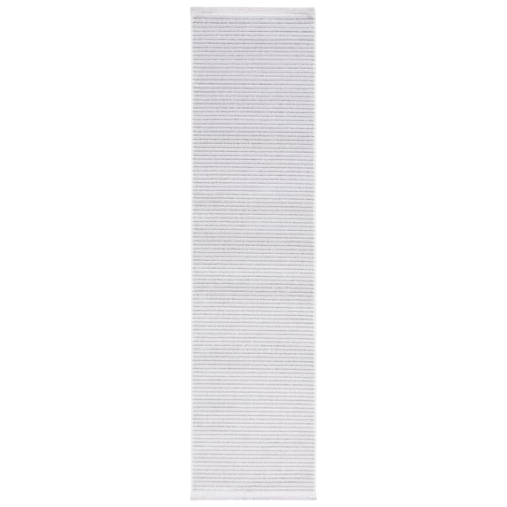 SAFAVIEH Whisper Zen Solid Runner Rug, Grey/Dark Grey, 2'2" x 8'