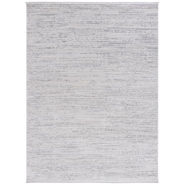SAFAVIEH Whisper Zharko Solid Area Rug, Grey/Dark Grey, 8' x 10'