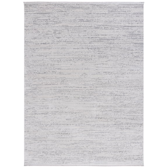 SAFAVIEH Whisper Zharko Solid Area Rug, Grey/Dark Grey, 8' x 10'