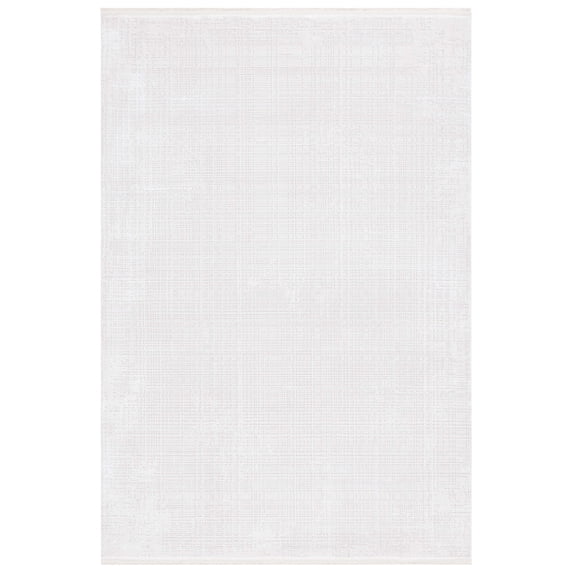 SAFAVIEH Whisper Zlata Solid Area Rug, Ivory/Ivory, 6' x 9'