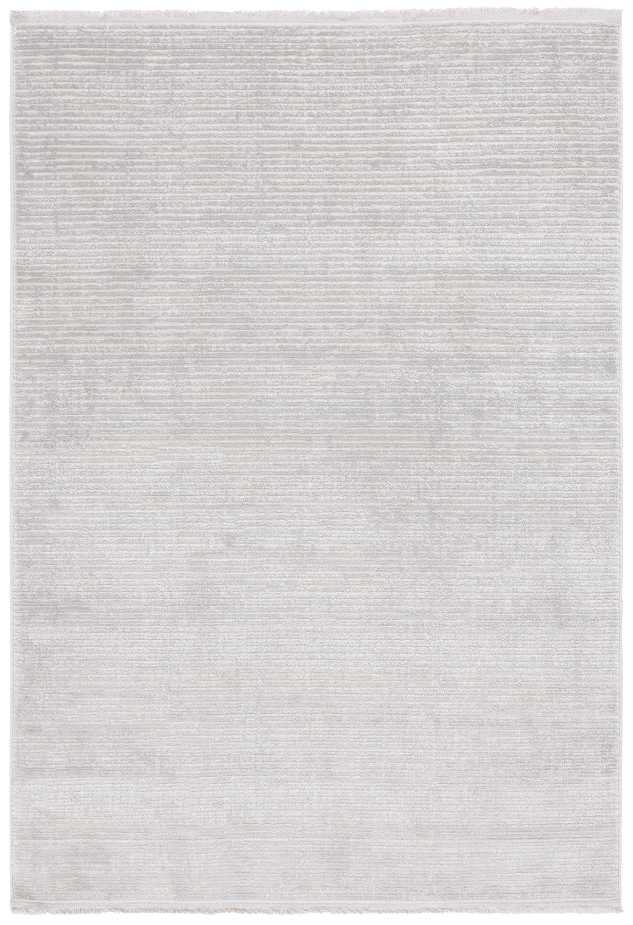 SAFAVIEH Whisper Zoe Solid Area Rug, Grey/Ivory, 9' x 12'