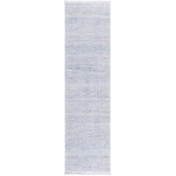 SAFAVIEH Whisper Zoe Solid Runner Rug, Blue/Grey, 2'2" x 8'