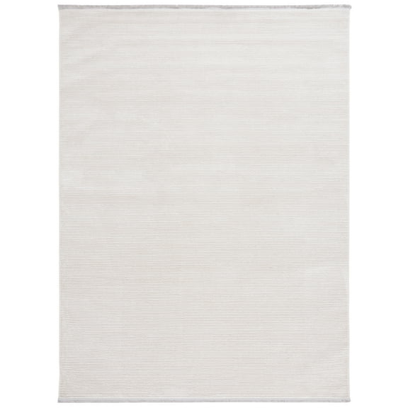SAFAVIEH Whisper Zoie Solid Area Rug, Ivory/Ivory, 8' x 10'