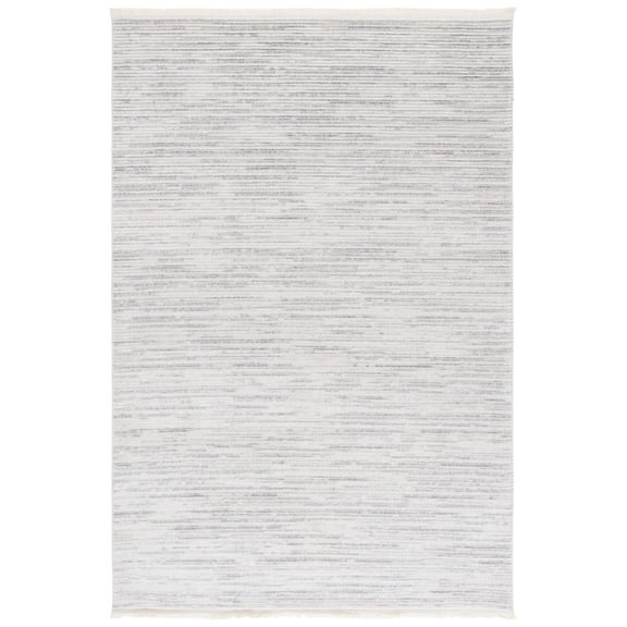 SAFAVIEH Whisper Zoie Solid Area Rug, Light Grey/Ivory, 2'2" x 4'