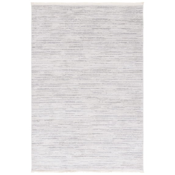 SAFAVIEH Whisper Zoie Solid Area Rug, Light Grey/Ivory, 3' x 5'