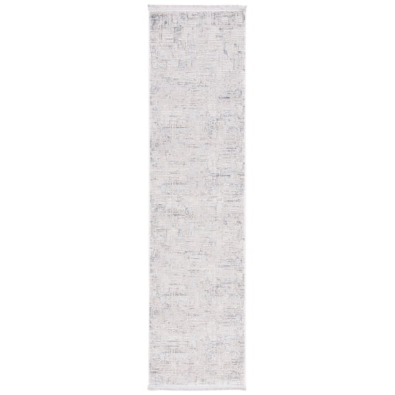 SAFAVIEH Whisper Zola Camouflage Runner Rug, Light Grey/Beige, 2'2" x 10'