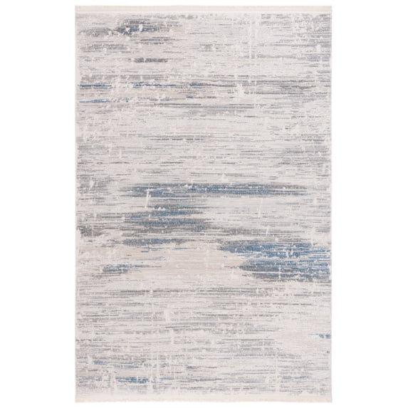 SAFAVIEH Whisper Zowie Camo Area Rug, Grey/Blue, 9' x 12'