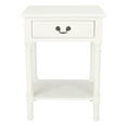 thumbnail image 1 of SAFAVIEH Whitney Solid 1 Drawer Accent Table, Distressed White, 1 of 7