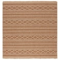 thumbnail image 1 of SAFAVIEH Wicker Juan Geometric Indoor/Outdoor Area Rug, Natural/Brown, 6'7" x 6'7" Square, 1 of 11