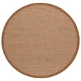 thumbnail image 1 of SAFAVIEH Wicker Paskal Solid Indoor/Outdoor Area Rug, Natural/Brown, 6'7" x 6'7" Round, 1 of 16