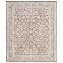 SAFAVIEH Willow Jaymes Medallion Area Rug, Light Brown/Ivory, 8' x 10'