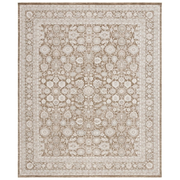 SAFAVIEH Willow Jaymes Medallion Area Rug, Light Brown/Ivory, 8' x 10'