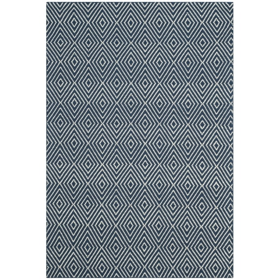 SAFAVIEH Wilton Donella Geometric Area Rug, Navy/Ivory, 4' x 6'