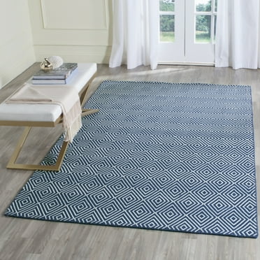 SAFAVIEH Wilton Donella Geometric Diamonds Area Rug, Navy/Ivory, 8' x 10'
