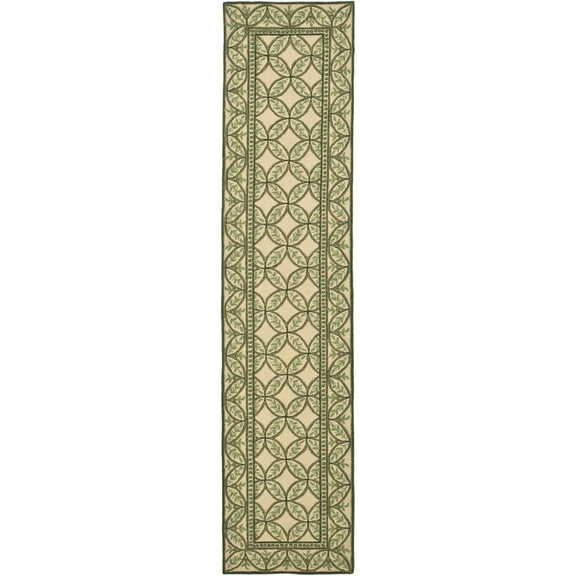 SAFAVIEH Wilton WIL330A Handmade Taupe / Green Rug
