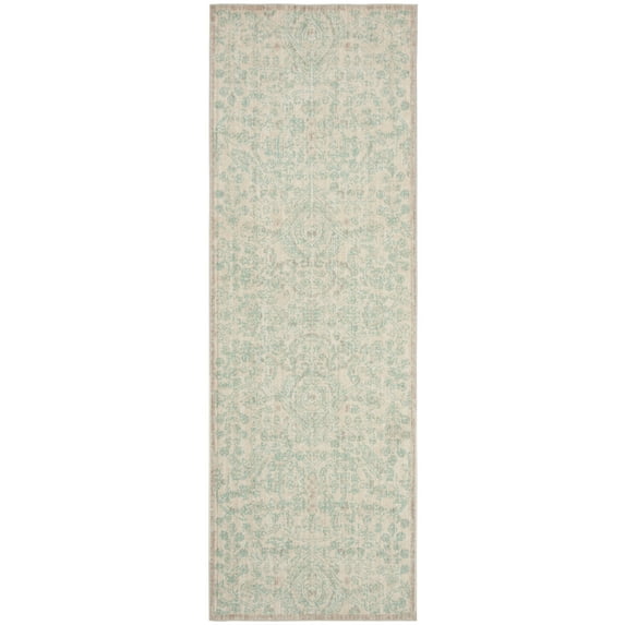 SAFAVIEH Windsor Collection WDS355A Cream / Aqua Rug