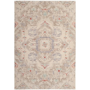 SAFAVIEH Windsor Danita Transitional Area Rug, Light Grey/Ivory, 5' x 7'