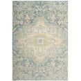 thumbnail image 1 of SAFAVIEH Windsor Daquan Traditional Area Rug, Blue/Lime, 4' x 6', 1 of 4