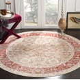 thumbnail image 1 of SAFAVIEH Windsor Jayna Traditional Area Rug, Ivory/Red, 6' x 6' Round, 1 of 5