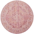 thumbnail image 1 of SAFAVIEH Windsor Kezia Traditional Area Rug, Orange/Fuchsia, 6' x 6' Round, 1 of 5