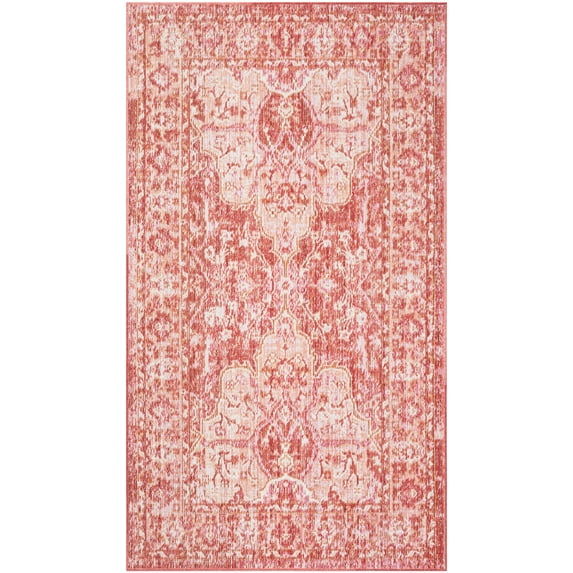 SAFAVIEH Windsor Malvina Traditional Area Rug, Rose/Red, 3' x 5'