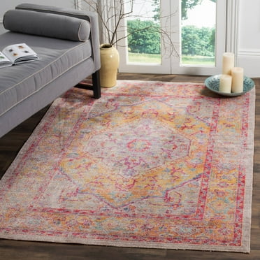 SAFAVIEH Windsor Regis Traditional Area Rug, Grey/Gold, 3' x 5'