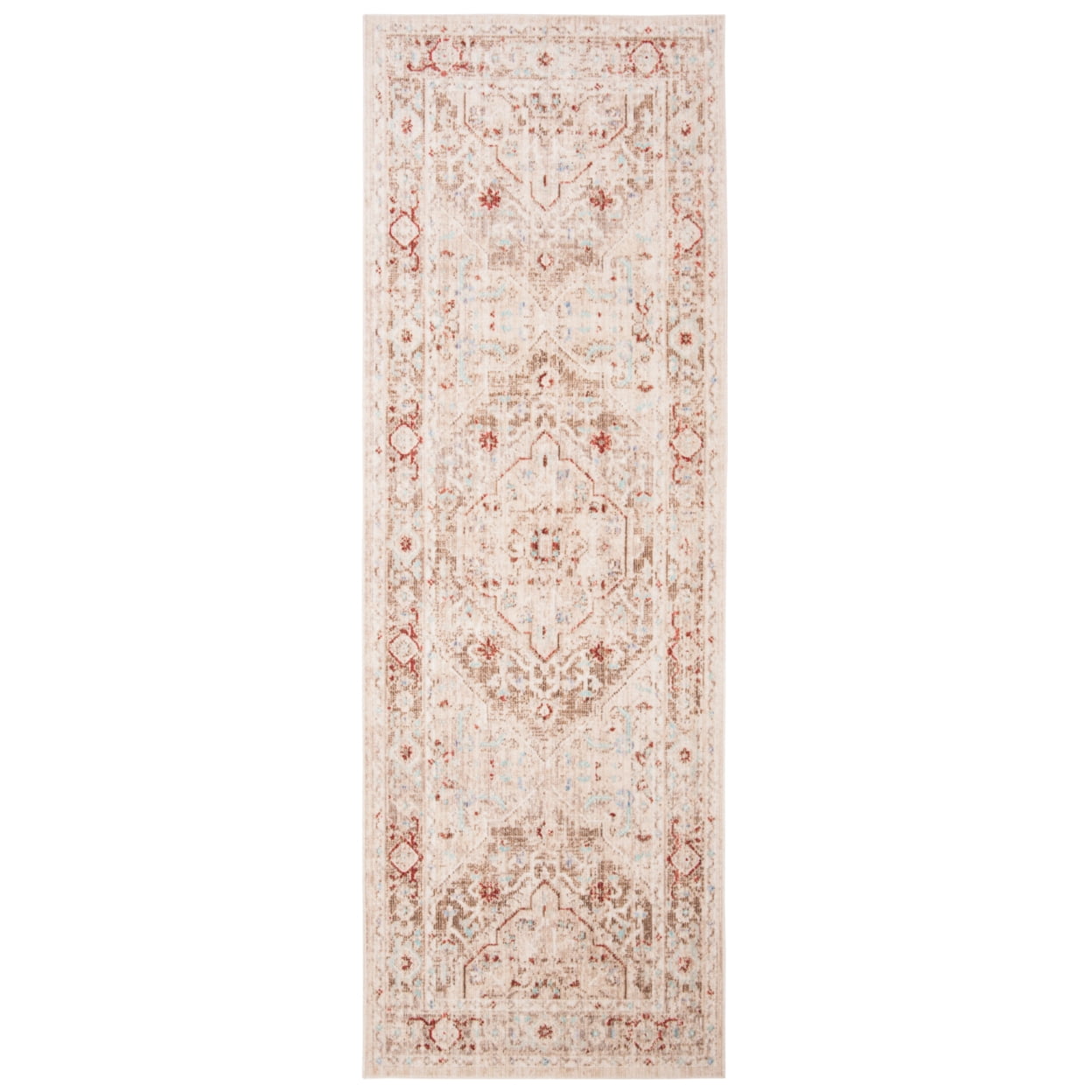 Ivory Elegance 36" Hand-Knotted Wool & Viscose Blend Area Rug