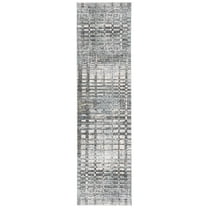 SAFAVIEH Winston Ethelinda Abstract Polyester Runner Rug, Grey/Beige, 2'2" x 8'
