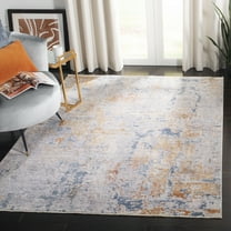 SAFAVIEH Winston Taylor Abstract Polyester Area Rug, Grey/Blue, 4' x 6'