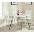 thumbnail image 1 of SAFAVIEH Wolcott Retro Mid-Century Square Lacquer Accent Table White / Black, 1 of 5