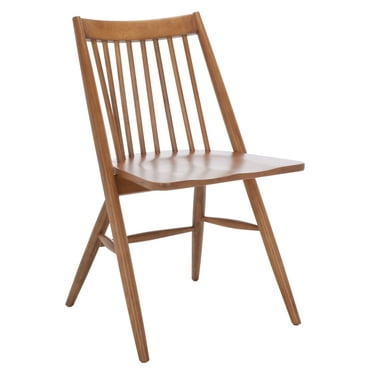 SAFAVIEH Wren Spindle Dining Chair, Walnut, Set of 2 (21 in. W x 21.9 in. D x 33.7 in. H)