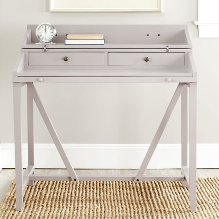 SAFAVIEH Wyatt Writing Desk With Pull-Out Table Quartz Grey