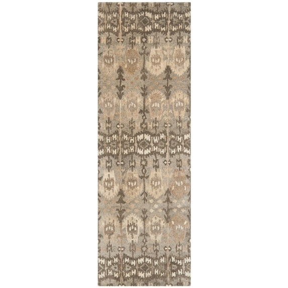 SAFAVIEH Wyndham Ainsley Abstract Floral Wool Runner Rug, Natural/Multi, 2'3" x 7'