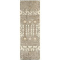 SAFAVIEH Wyndham Deborah Geometric Wool Runner Rug, Natural/Multi, 2'3" x 7'