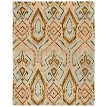 SAFAVIEH Wyndham Donella Geometric Wool Area Rug, Brown/Ivory, 8' x 10'