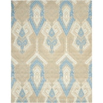SAFAVIEH Wyndham Donella Geometric Wool Runner Rug, Blue/Ivory, 2'3" x 9'