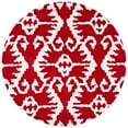 thumbnail image 1 of SAFAVIEH Wyndham Dzvonko Southwestern Wool Area Rug, Red/Ivory, 5' x 5' Round, 1 of 10
