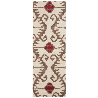 Tappeto Runner Safavieh Wyndham 2'3 X 11' - Realizzato A Mano In Pura Lana Nuova Zelanda - Colore Lavanda E Avorio - Passatoia Elegante Per Corridoio O Ingresso - Lusso Moderno